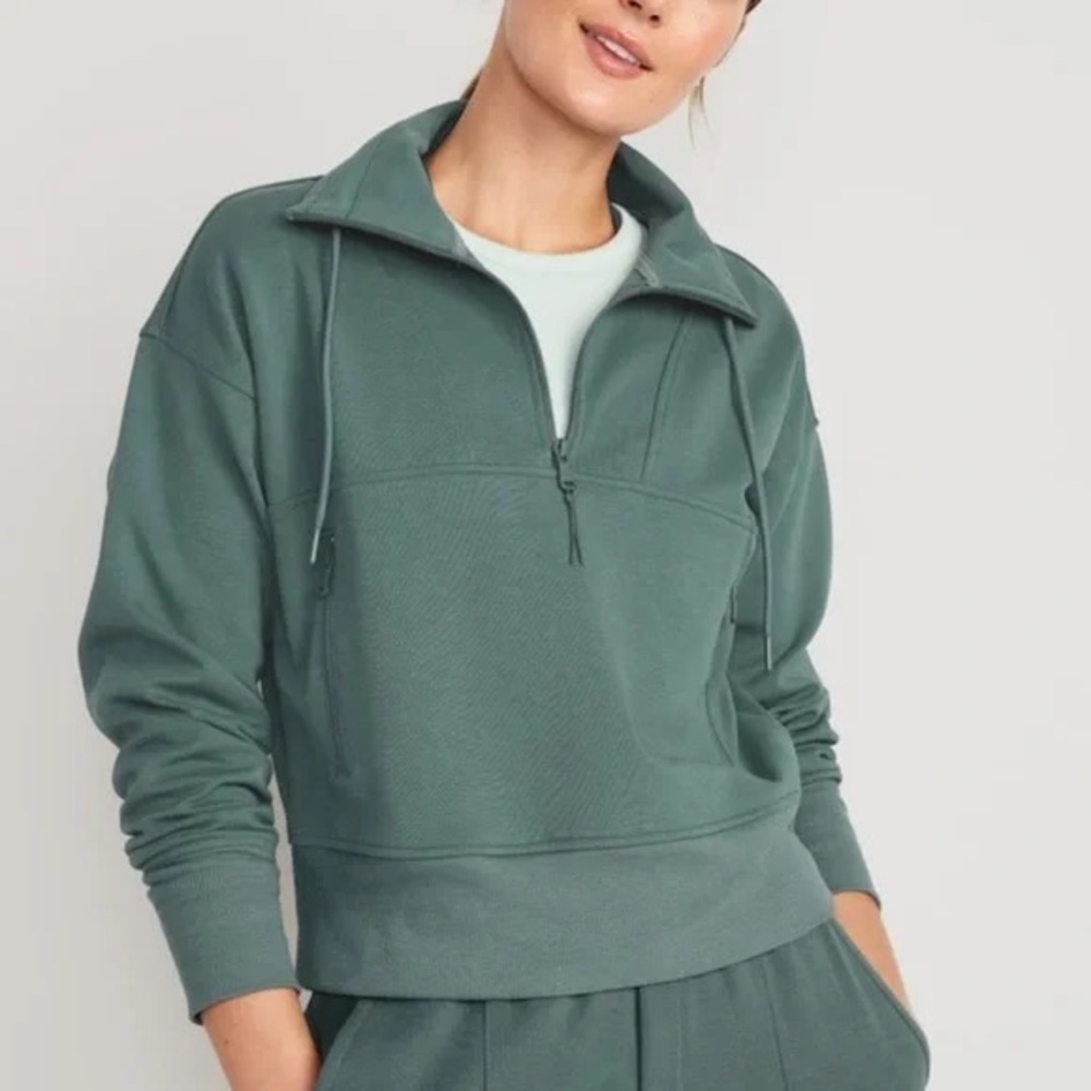 Old Navy Dynamic Fleece Half Zip Green 2X